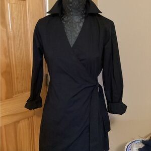 SPANX Classic Black Wrap Dress